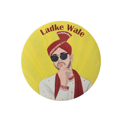 Papboo Wedding Badges (Ladke Wale Pack of 15)