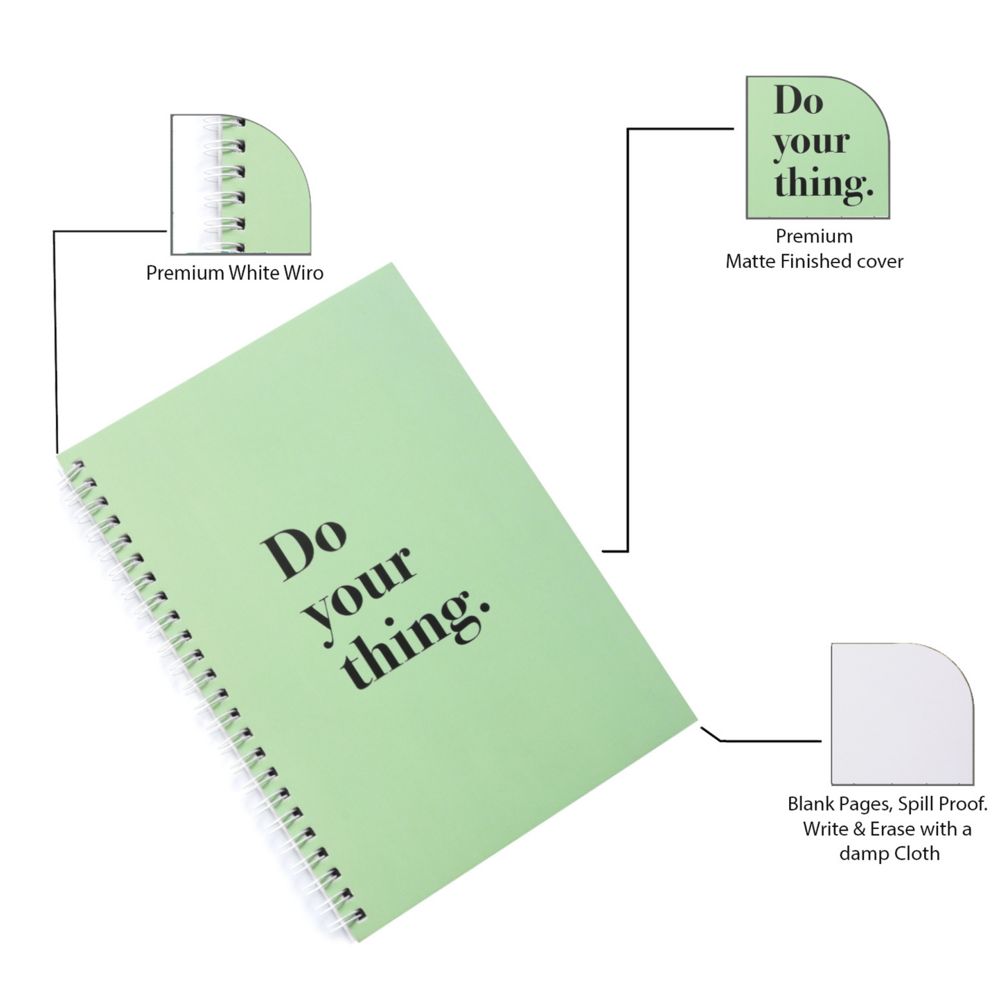 Do your thing Re-writeable Notebook