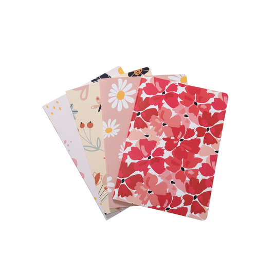 Floral- Set of 4 Notebooks