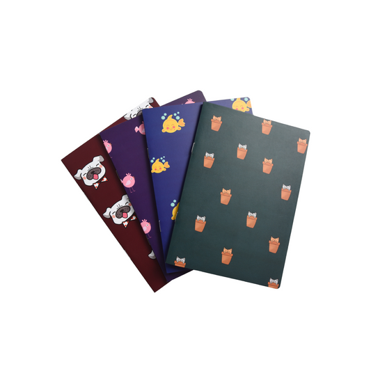 Animal- Set of 4 Notebooks