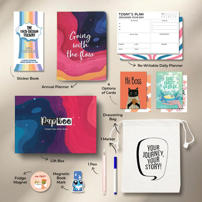 2026 Undated Annual Planner Kit - Going with the flow