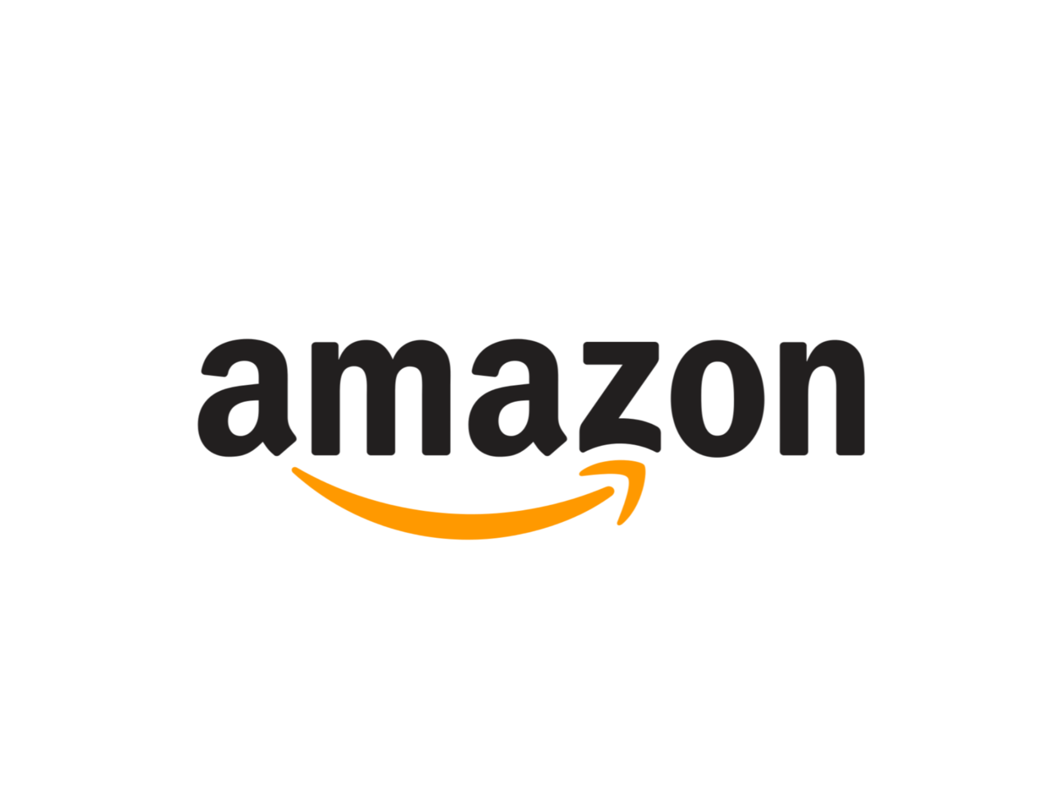Amazon logo on a white background