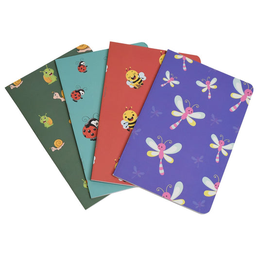 Pack of 9 Cute Creatures – Set of 4 Notebook – Unruled(Navratri Special)