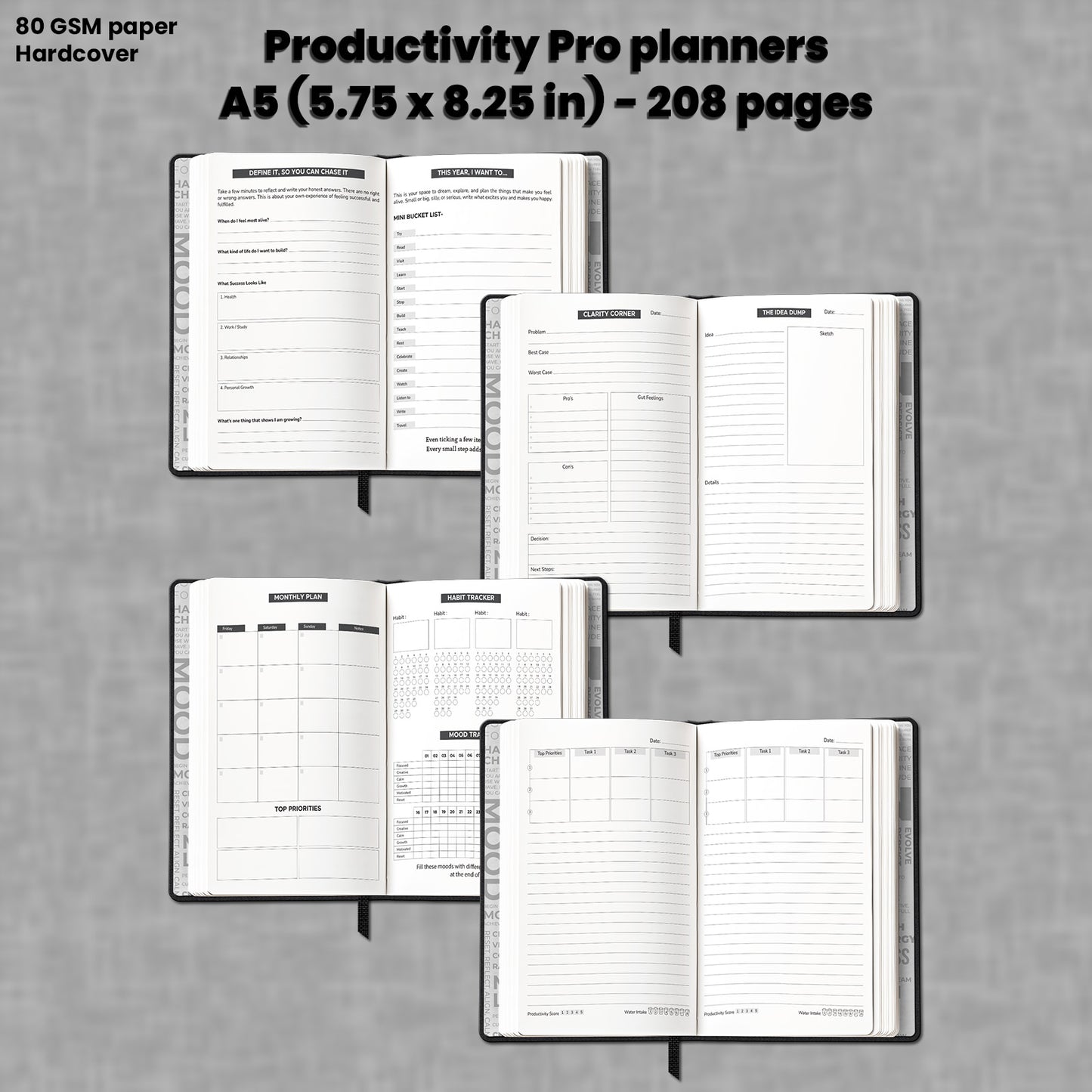 Productivity Planner Kit (Black)