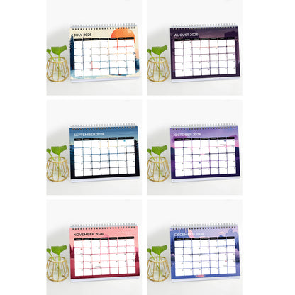 2026 Desk Calendar With To-do List Planner and Sticker Sheet - Landscapes